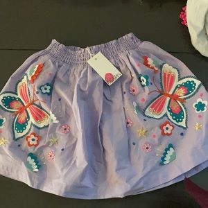 Mini Boden butterfly skirt. Brand new. Never used. Size:6-7